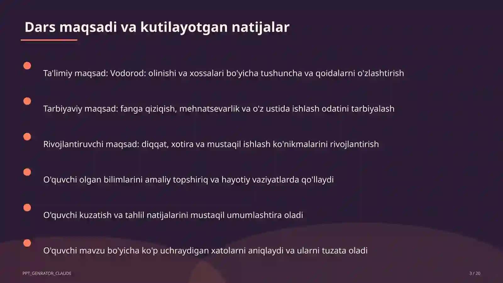 Vodorod: olinishi va xossalari (7-sinf) 3