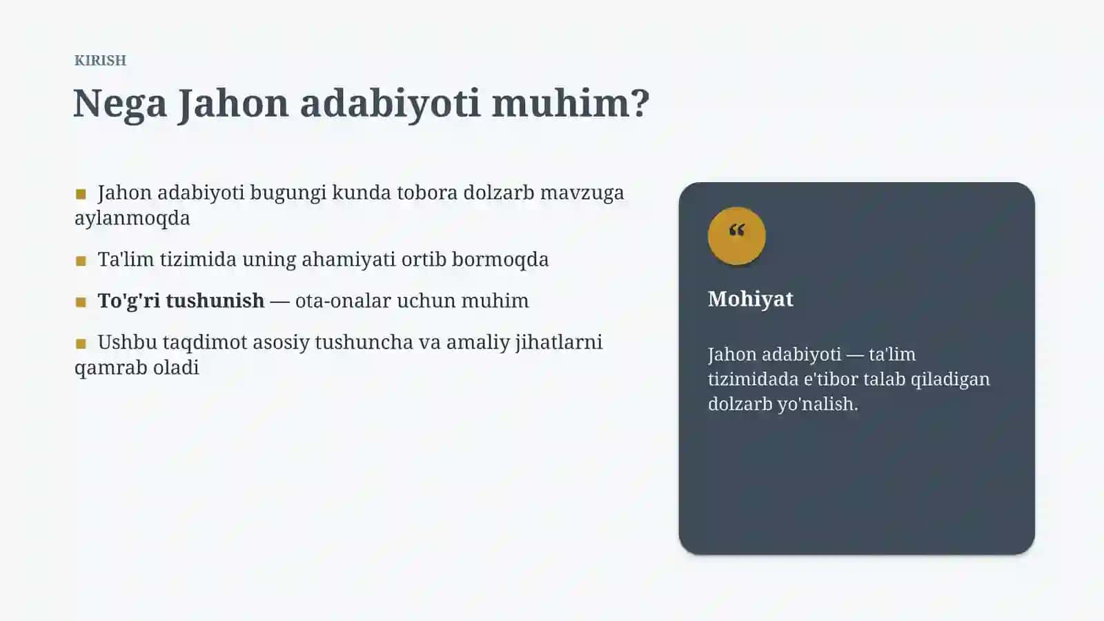 Jahon adabiyoti 3