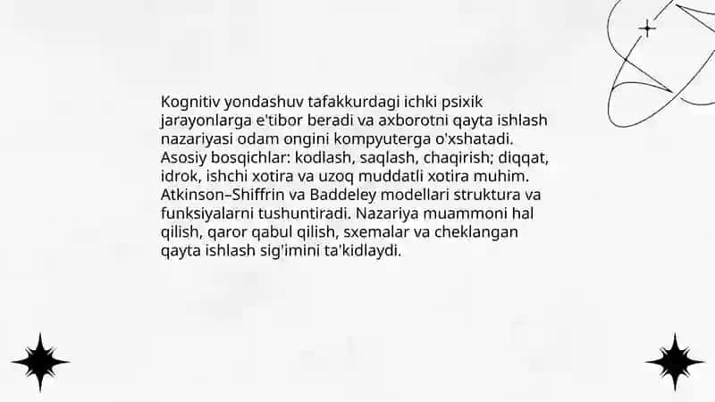 Tafakkur borasidagi psixologik nazariyalar 3