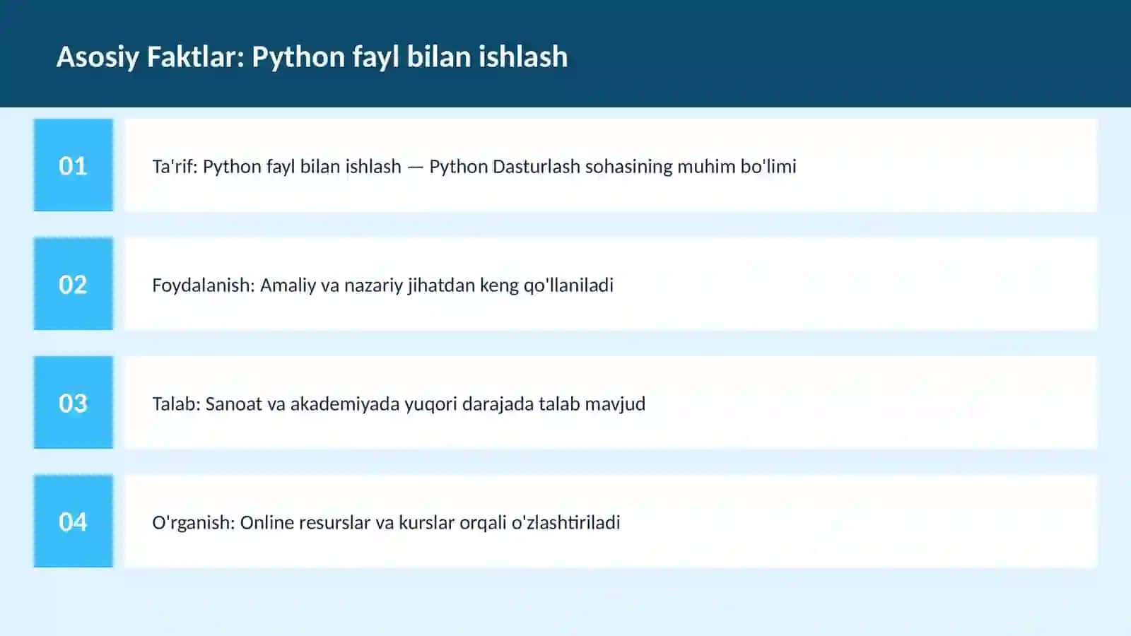PYTHON DASTURLASH 3