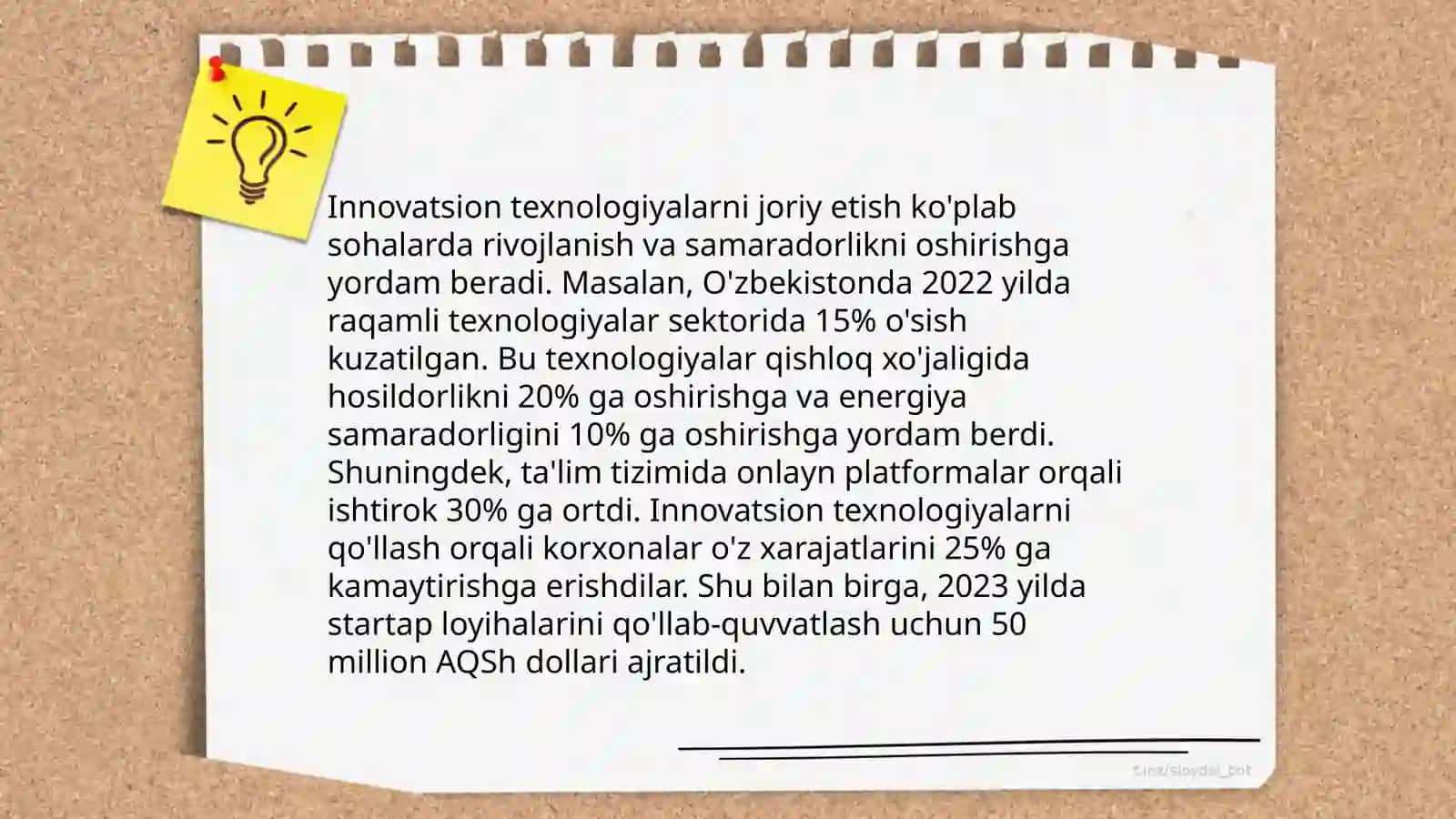 Innovatsion texnologiyalarni joriy etish 3