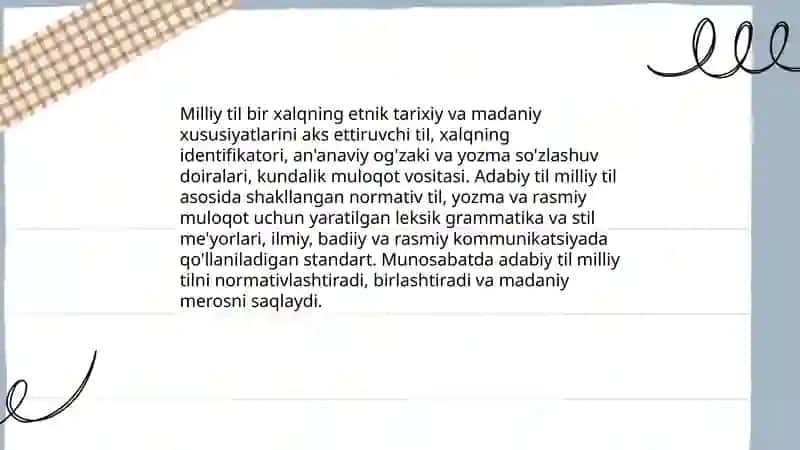 Milliy va adabiy til 3