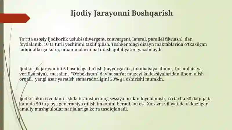 Ijodiy qobiliyatni oʻstirish 3