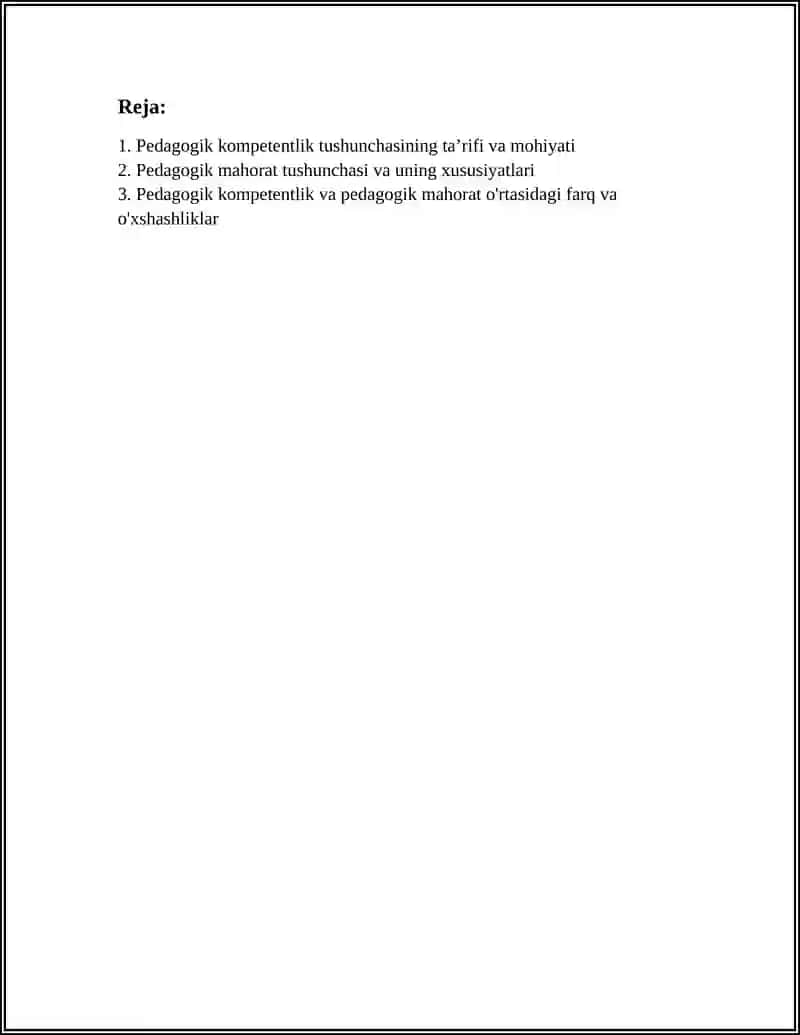 PEDAGOGIK KOMPETENTLIK VA PEDAGOGIK MAHORAT TUSHUNCHASI 3