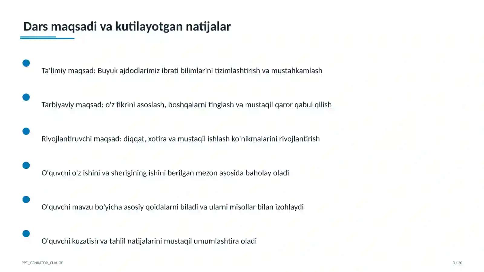 Buyuk ajdodlarimiz ibrati (6-sinf) 3