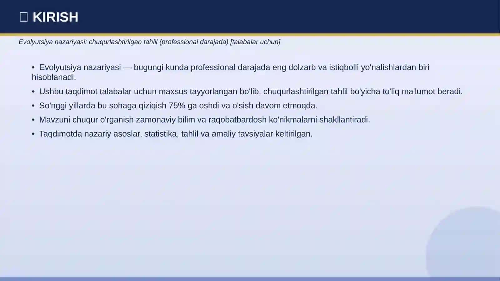 EVOLYUTSIYA NAZARIYASI 3