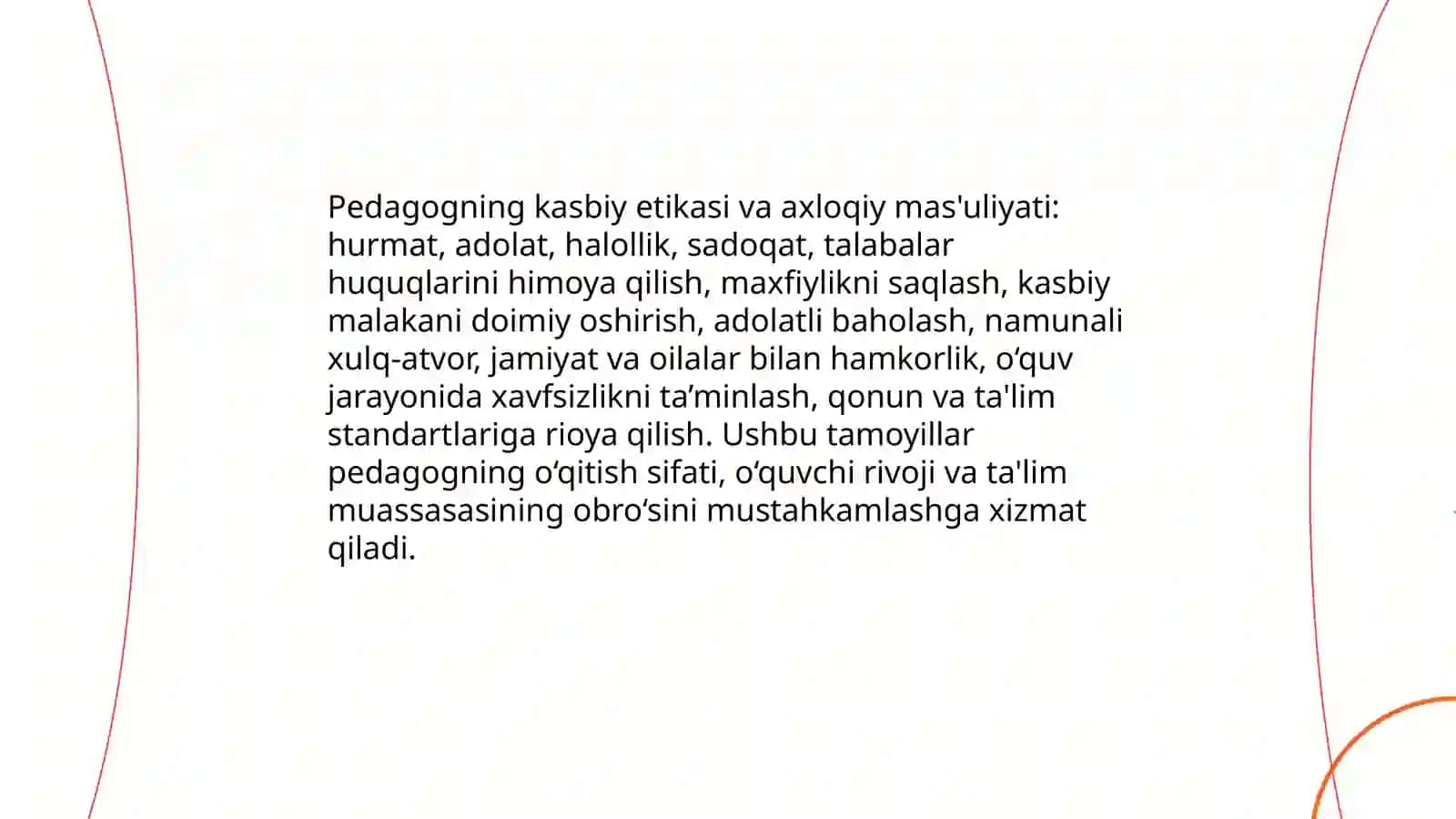 Pedagogning kasbiy fazilatlari 3