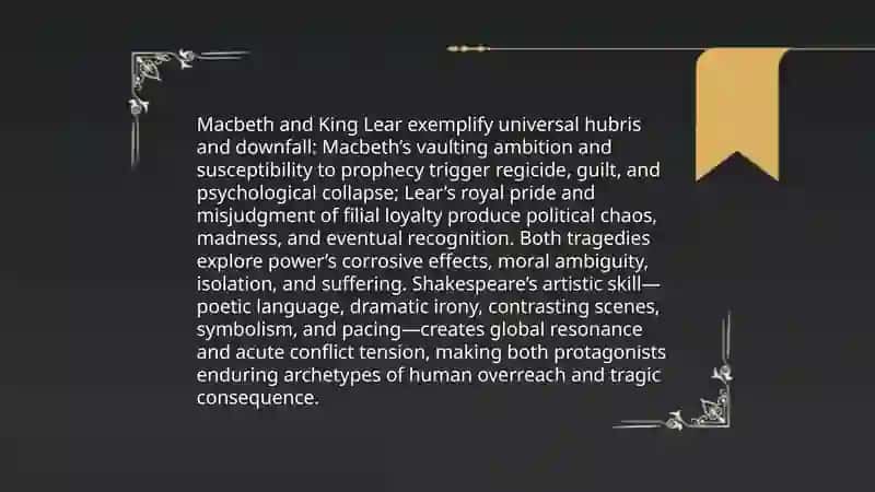 Macbeth, King Lear 3