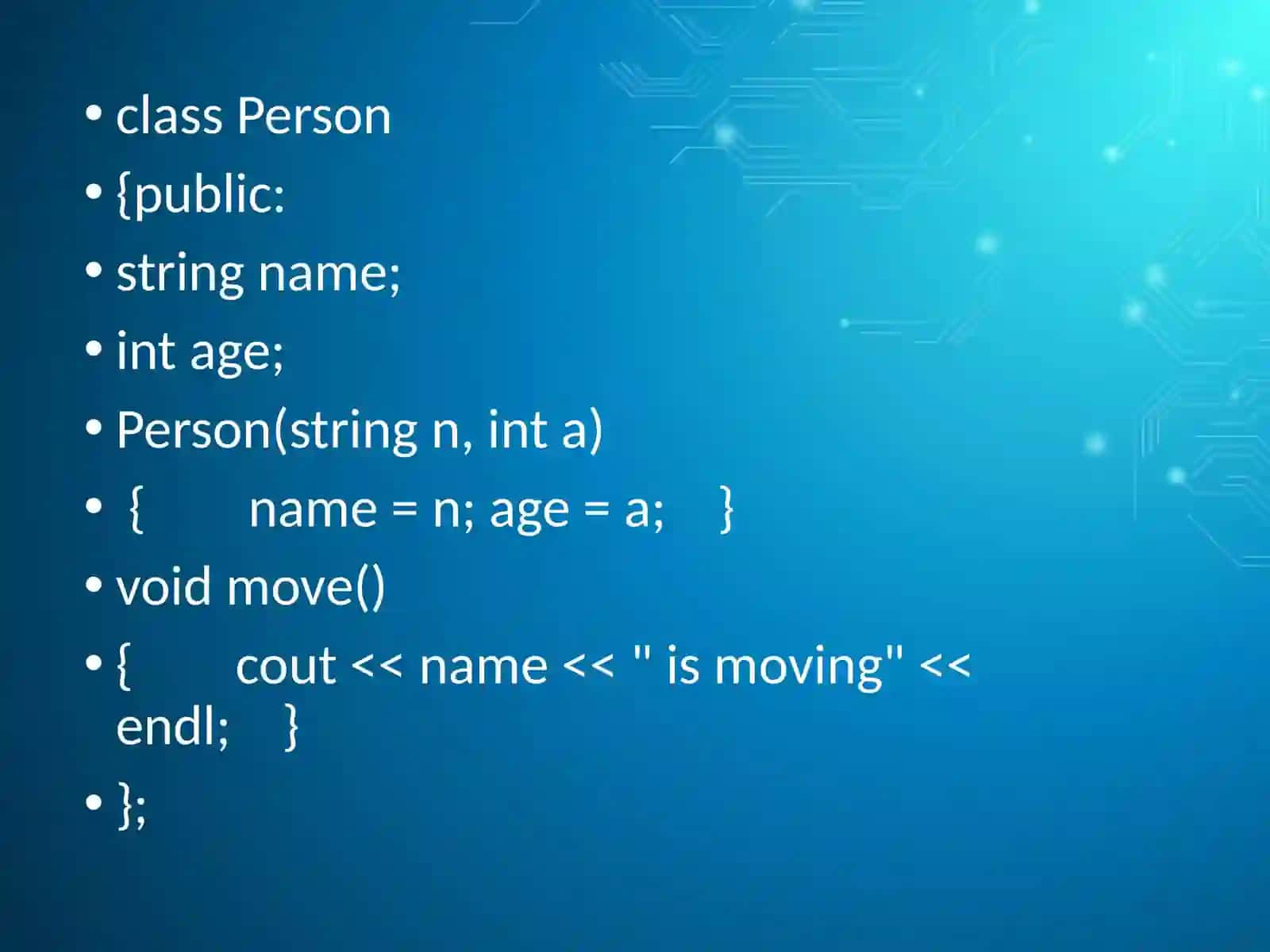 C++ sinflar va obyektlar 3
