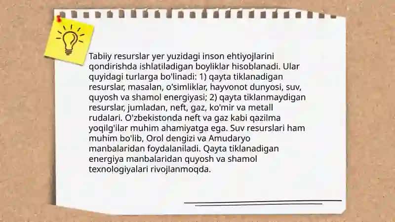 Tabiiy resurslar 3