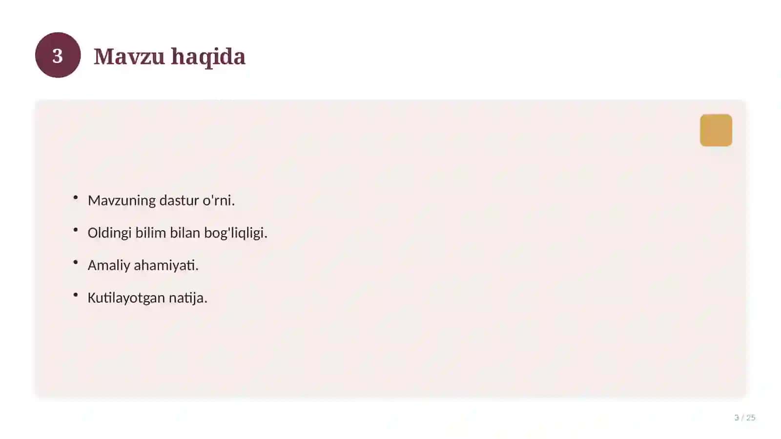 Musiqa madaniyati fanidan 9-sinf uchun ochiq dars ishlanmasi 3