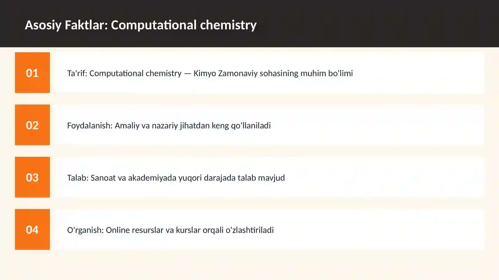 Computational chemistry 3