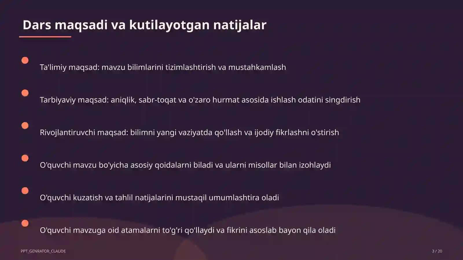 Interfaol metodlar: Venn diagrammasi va Insert 3