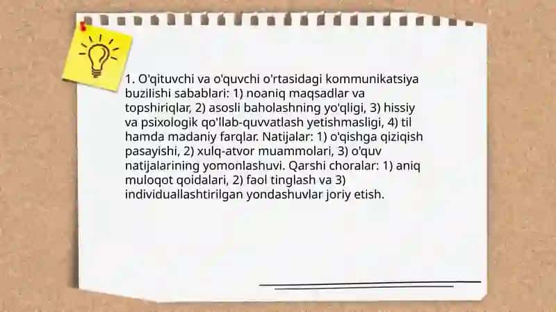 Pedagogik ziddiyatlarni keltirib chiqaruvchi omillar 3