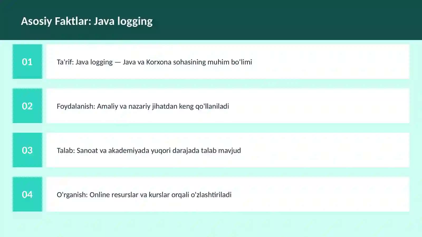 Java logging 3