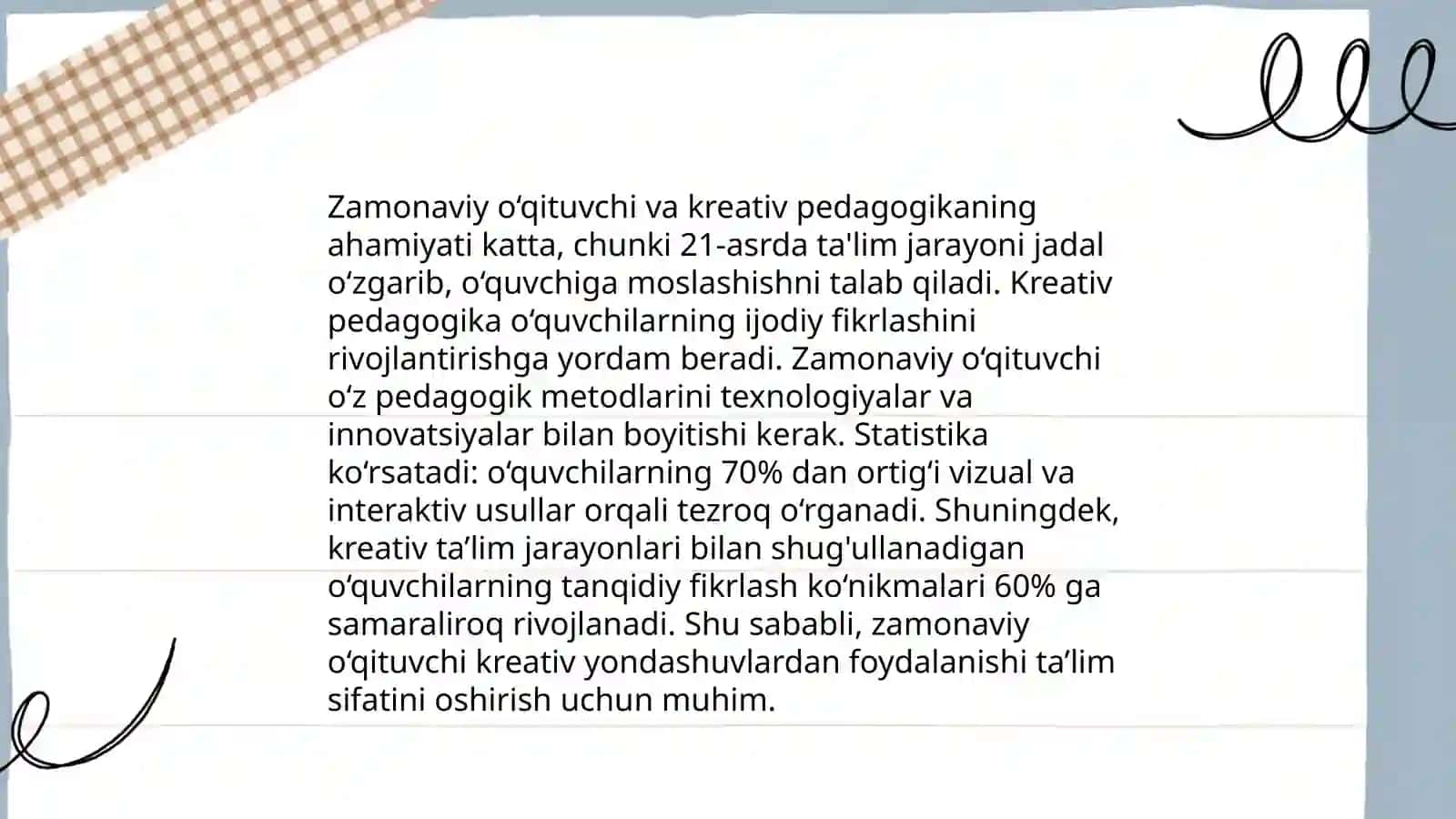 Zamonaviy o‘qituvchining kreativ pedagogik faoliyati 3