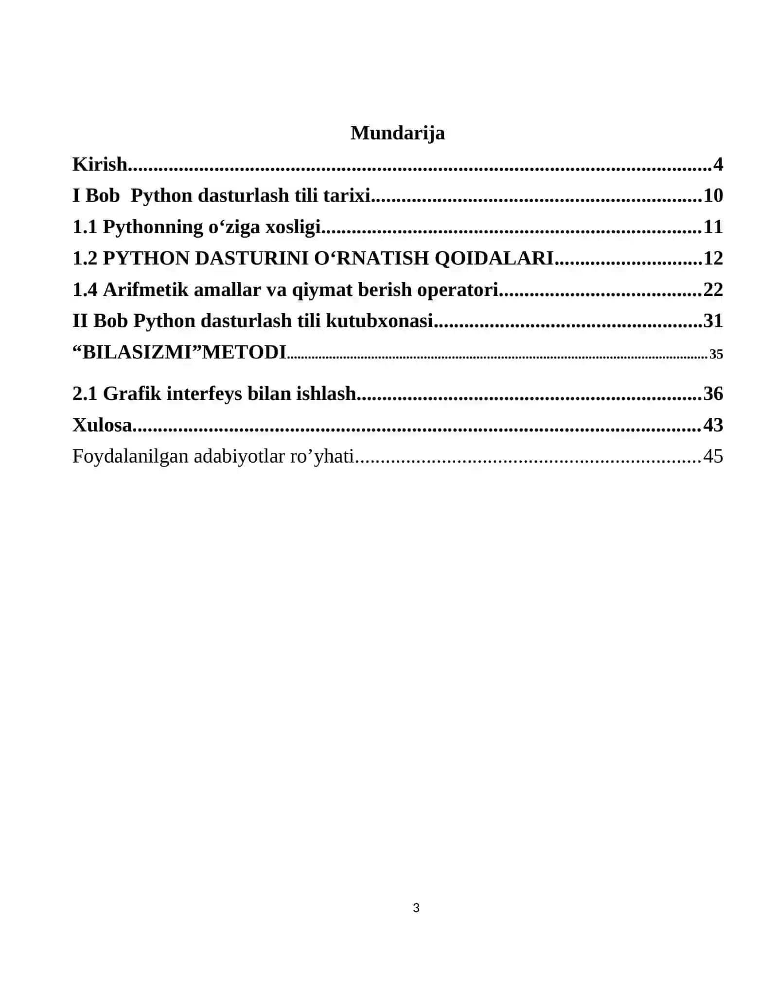 “Pythonda foydalanuvchi grafik interfeysi  bilan ishlash ” Kurs ishi 3