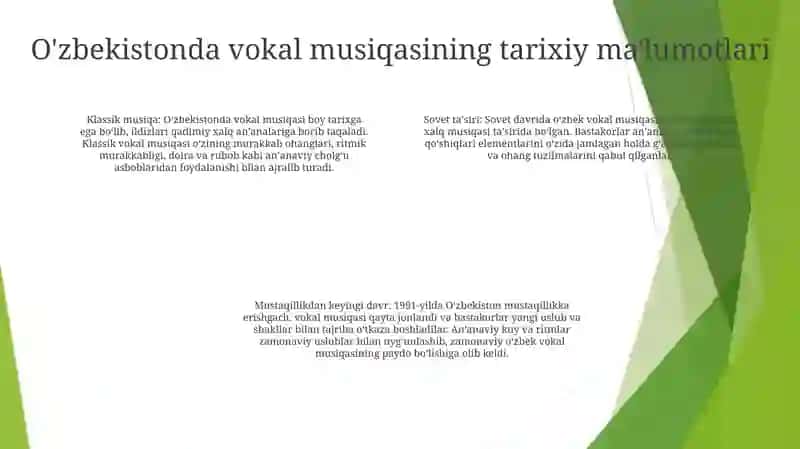 O'Zbek Kompozitorlari Ijodida Vokal Janri 3