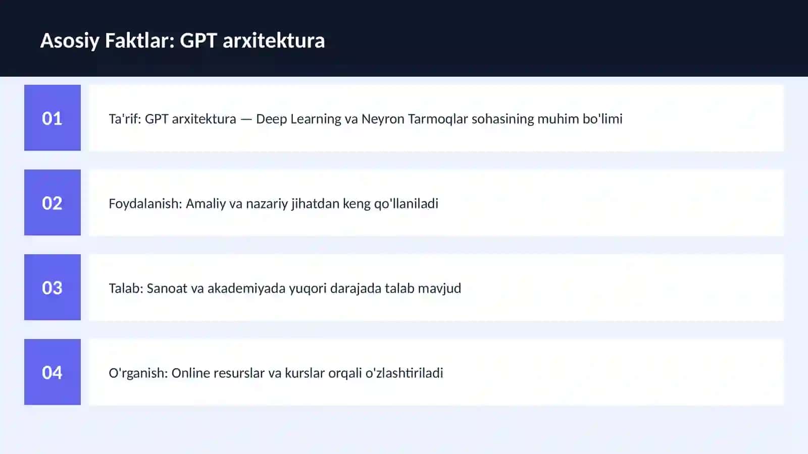 AI | DEEP LEARNING VA NEYRON TARMOQLAR 3