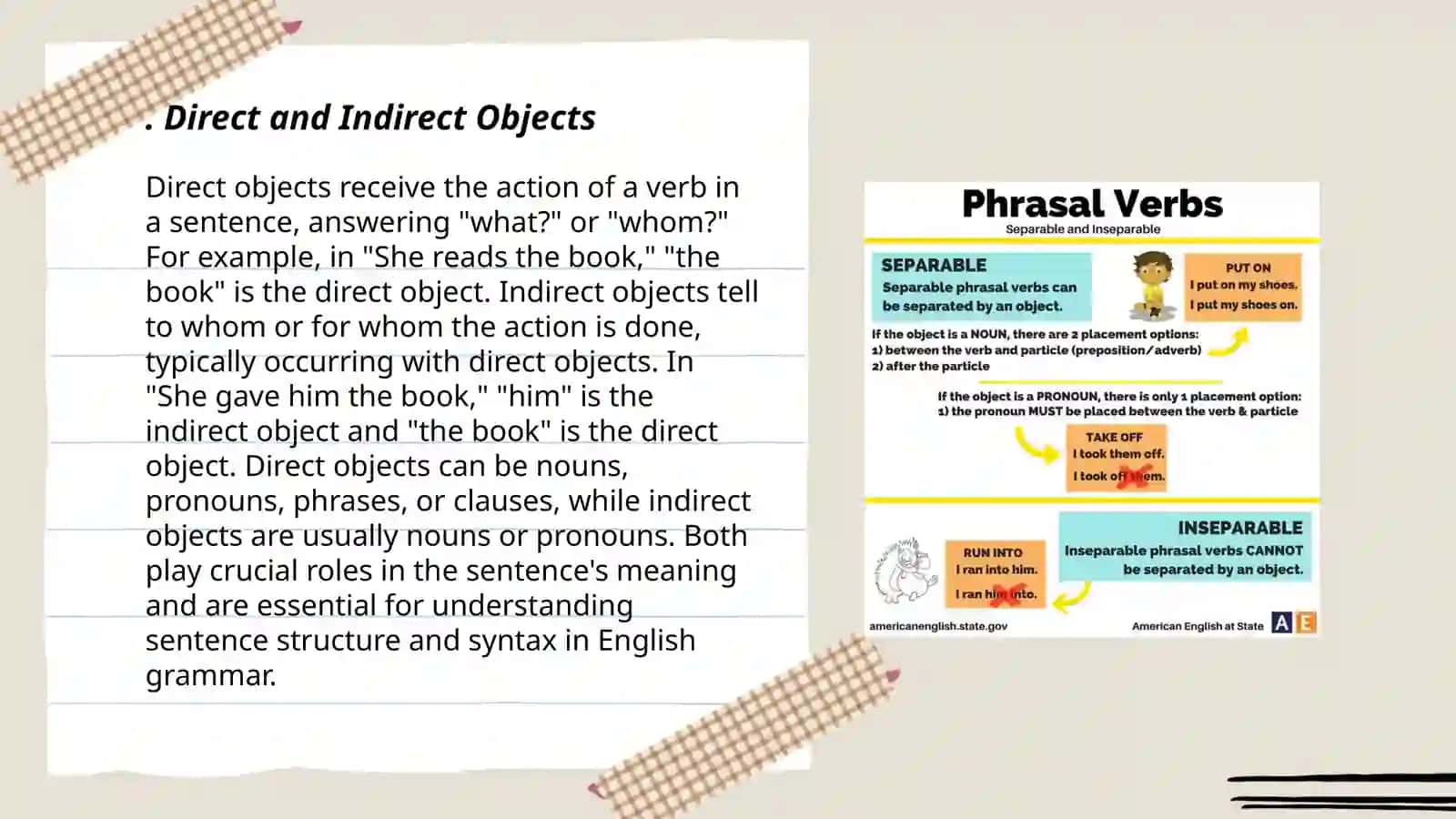 Direct and Indirect Objects 3