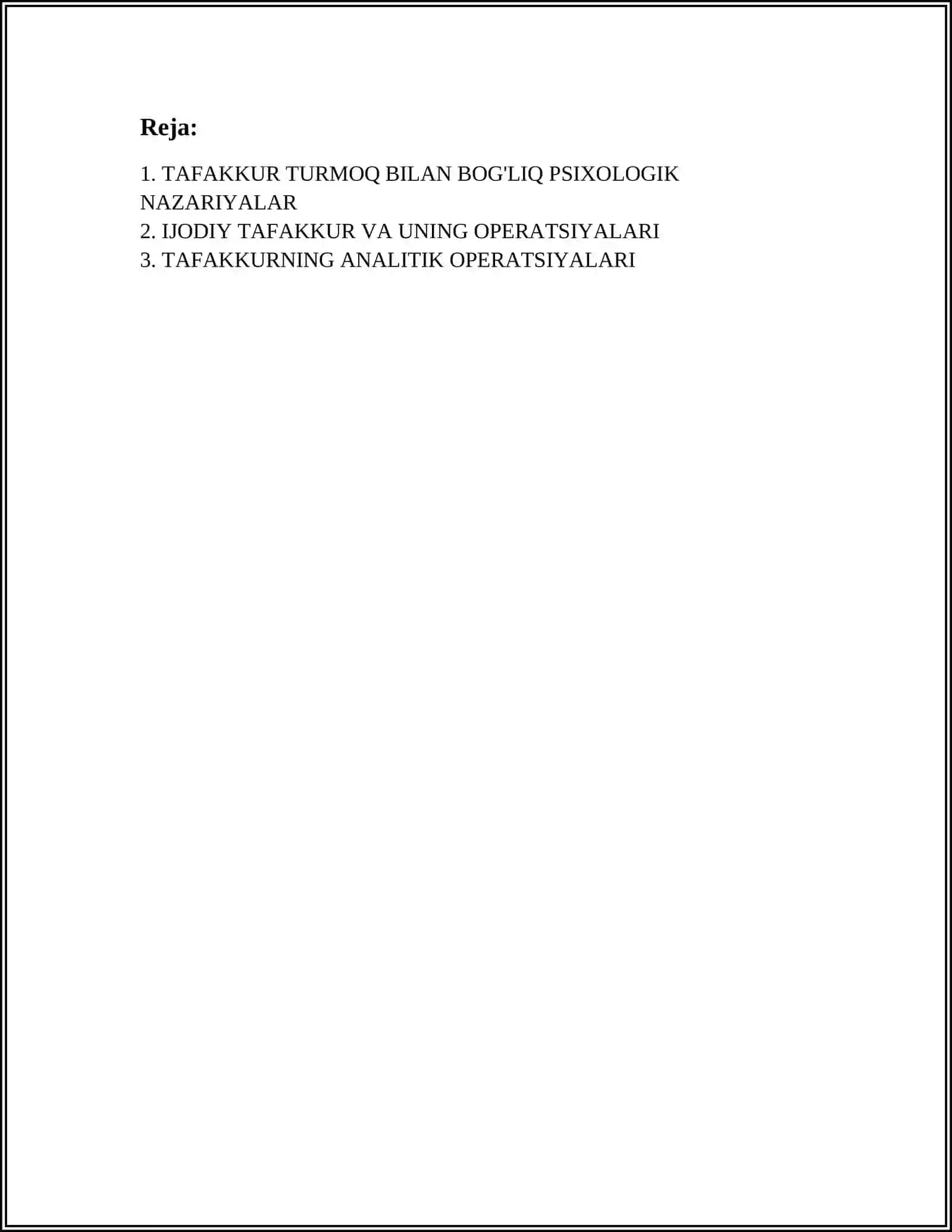 TAFAKKUR BORASIDAGI PSIXOLOGIK NAZARIYALAR 3