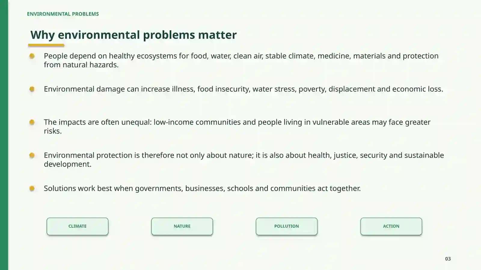 ENVIRONMENTAL PROBLEMS 3