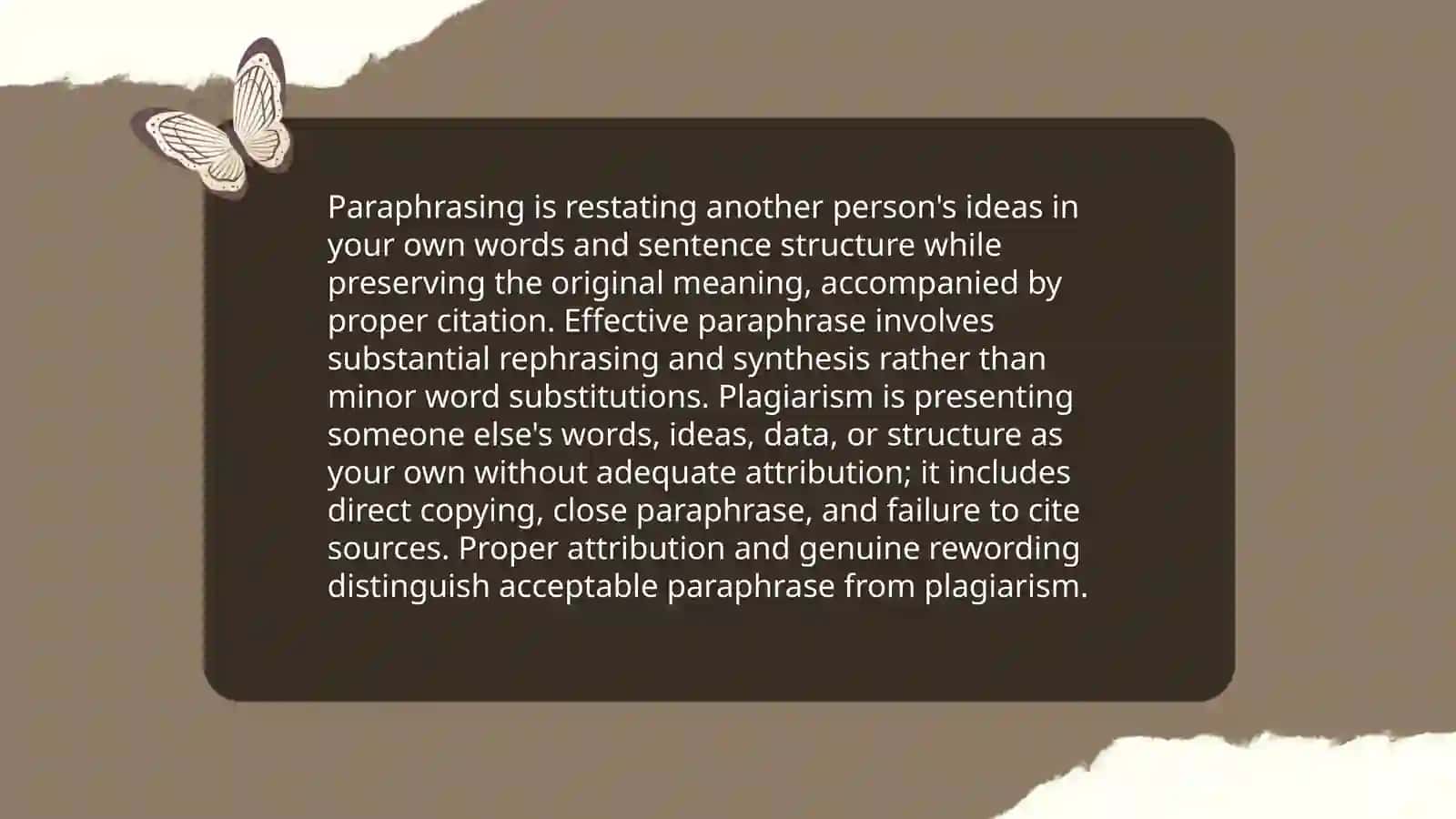 Paraphrasing and avoiding plagiarism 3