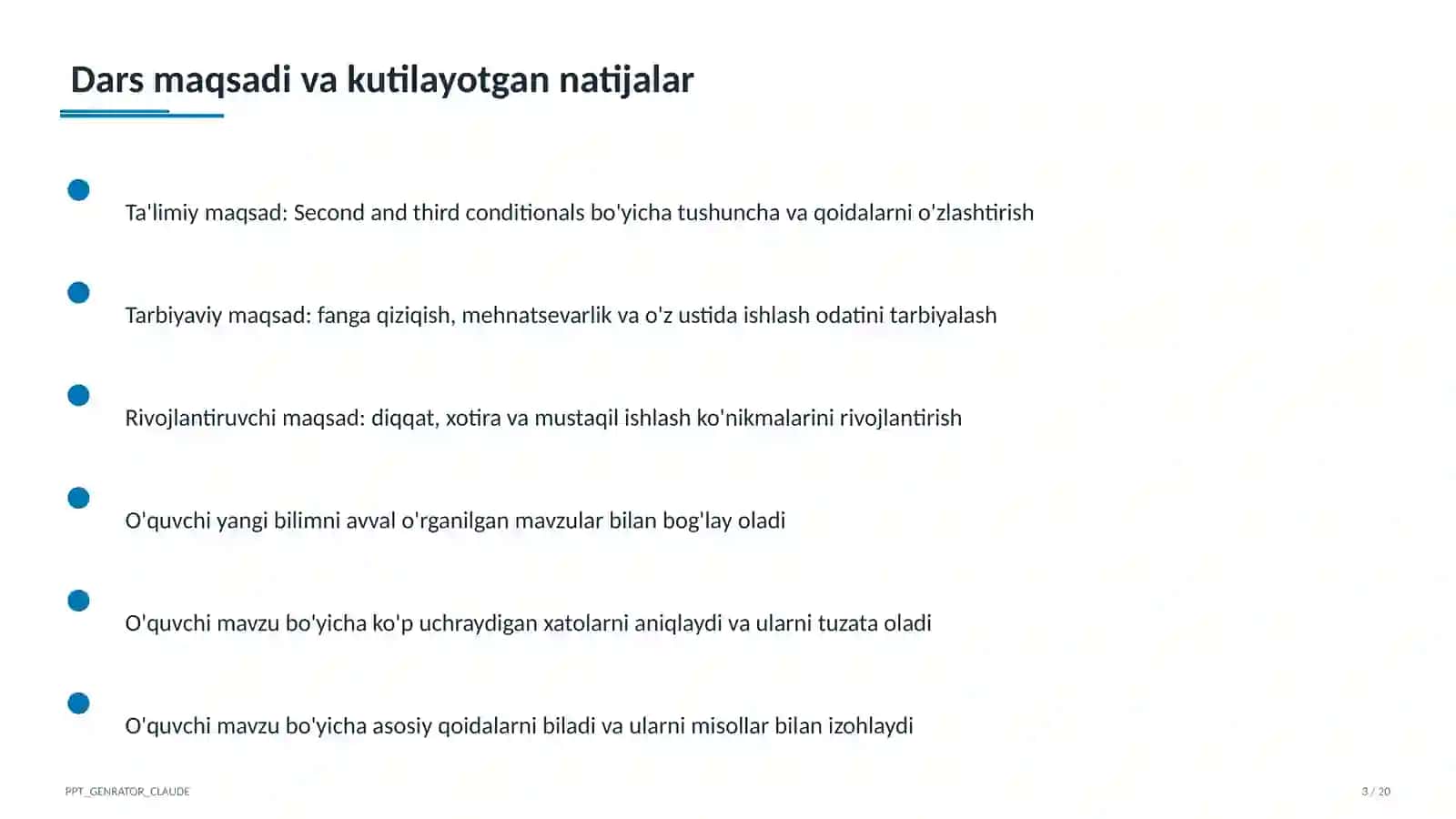 Second and third conditionals (10-sinf) 3