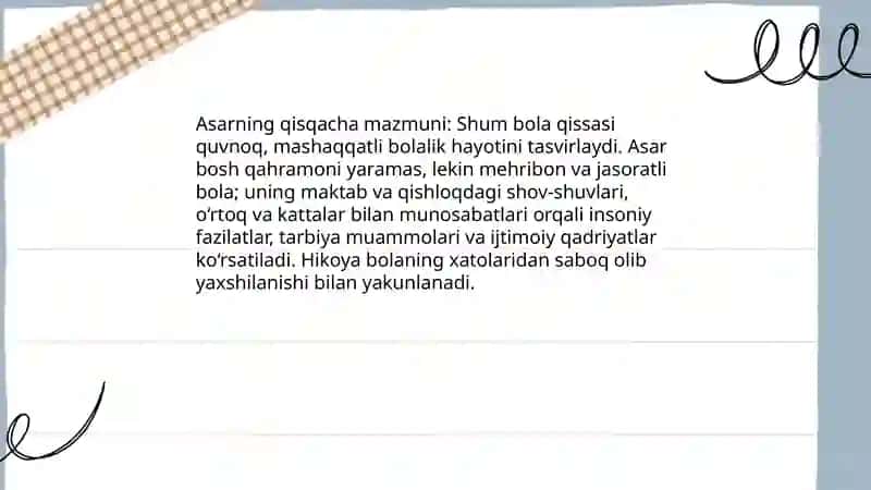 Shum bola qissasi 3