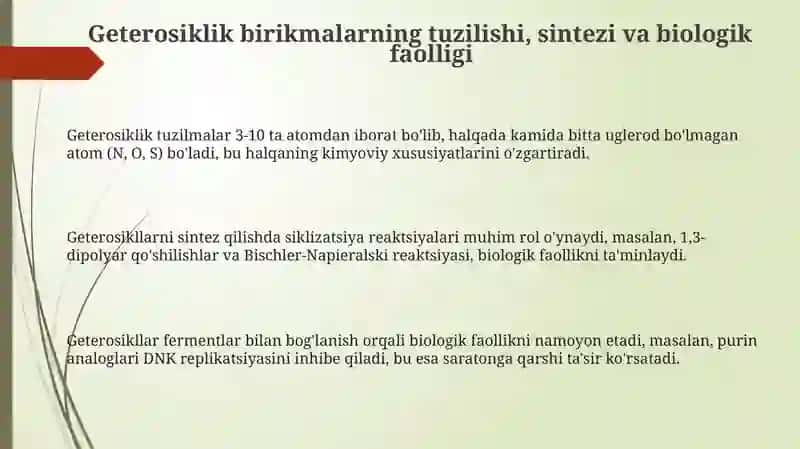 Biologik Aktiv Getrosiklik Birikmalar 3