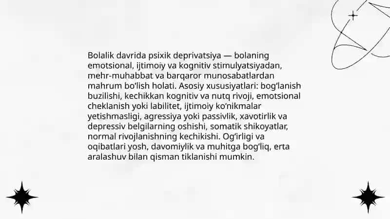 Bolalik davrida psixik deprivatsiya 3