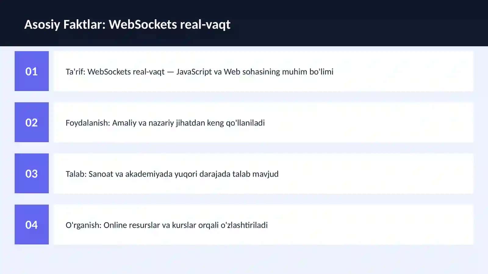 DASTURLASH | JAVASCRIPT VA WEB 3