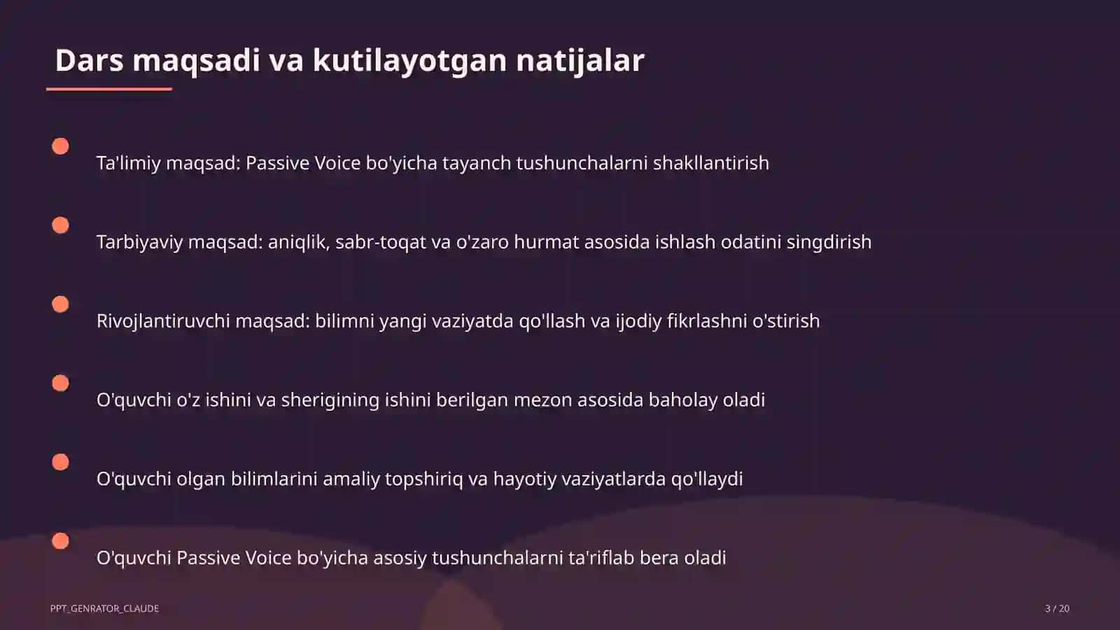 Passive Voice (9-sinf) 3