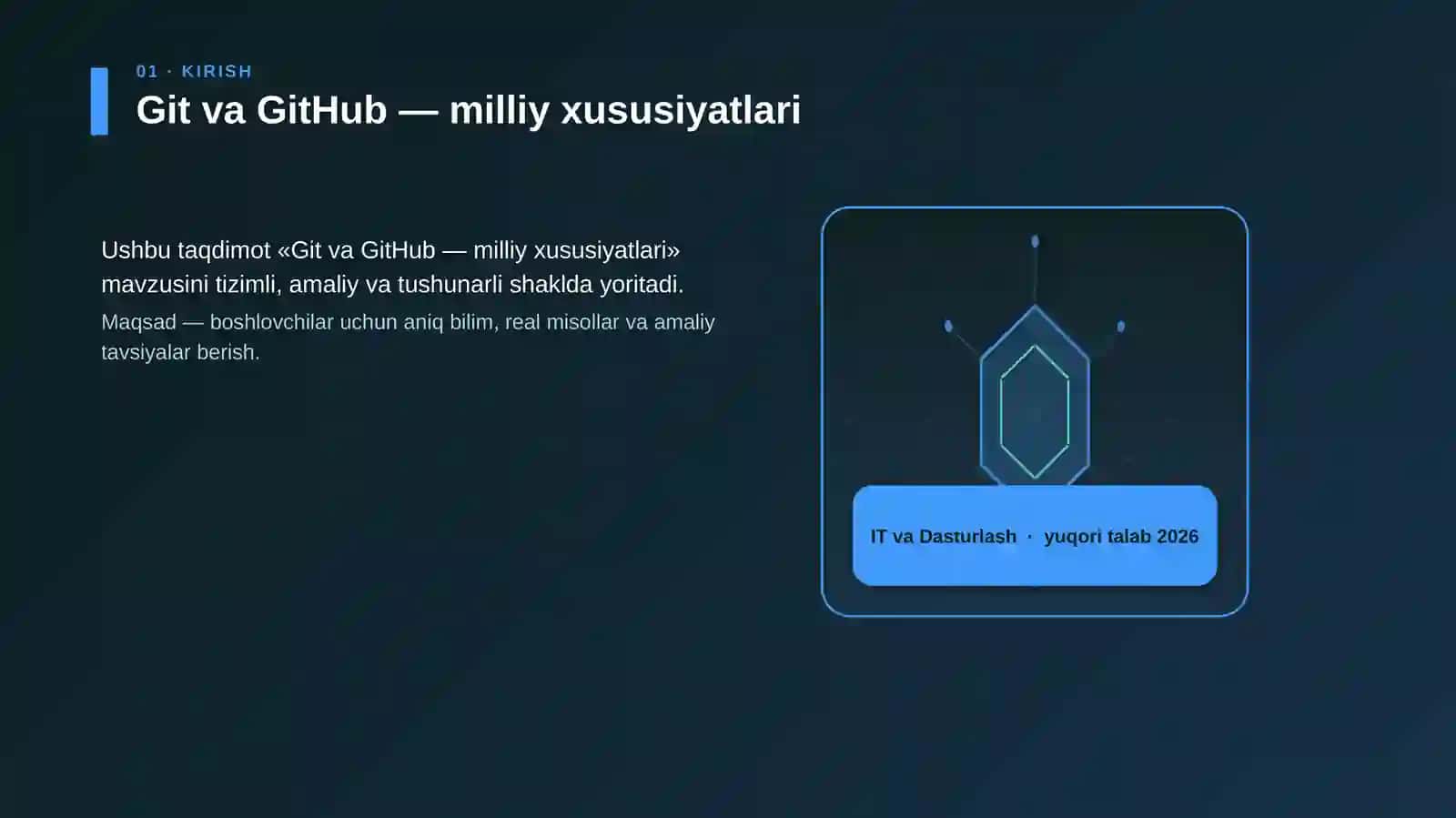 Git va GitHub — milliy xususiyatlari 3