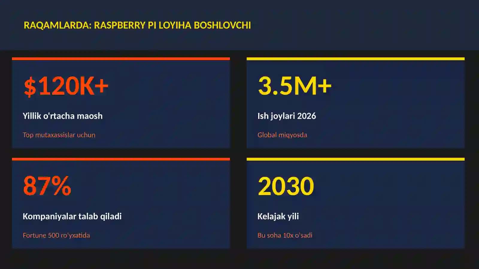Raspberry Pi loyiha boshlovchi 3