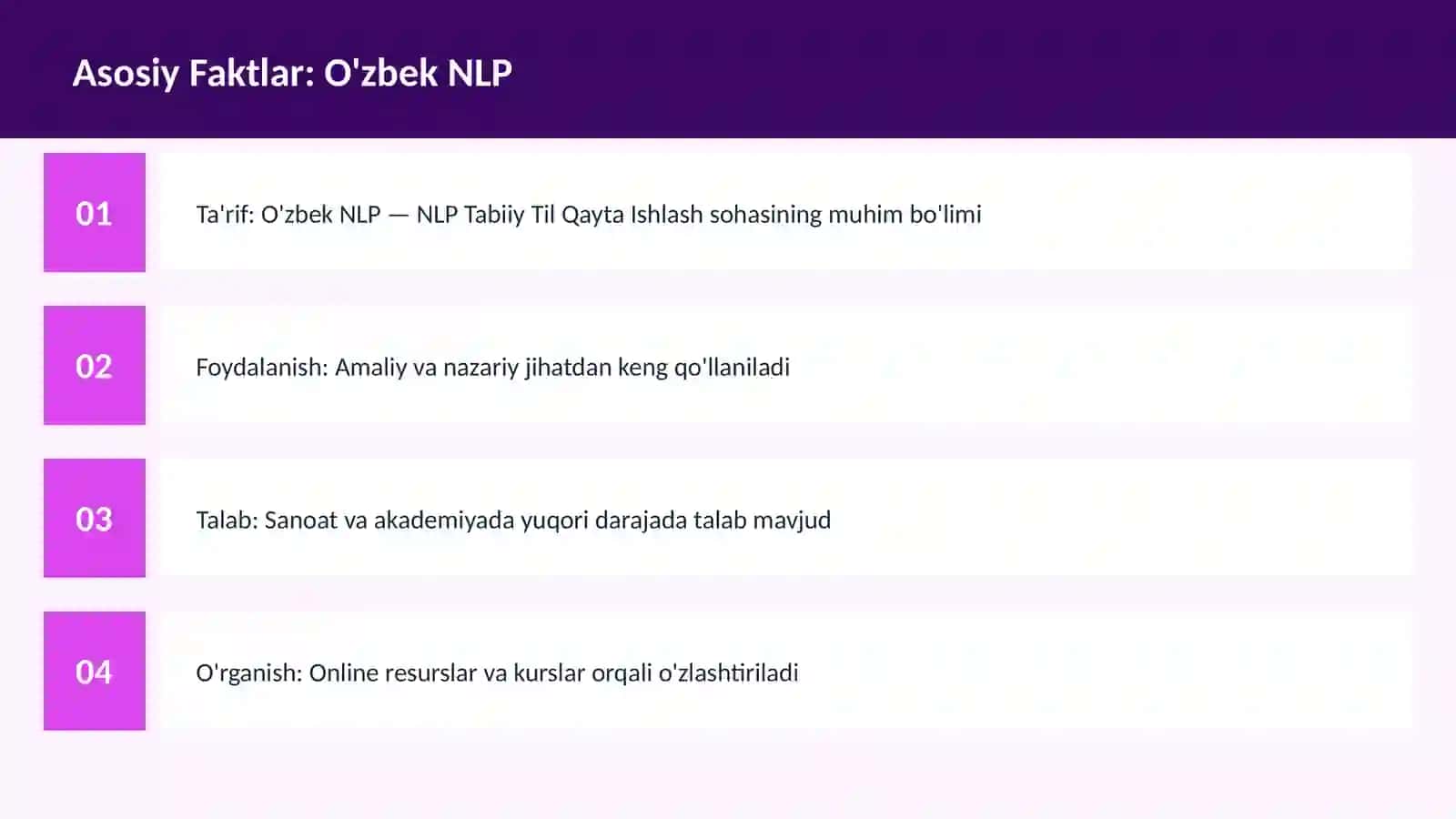 O'zbek NLP 3