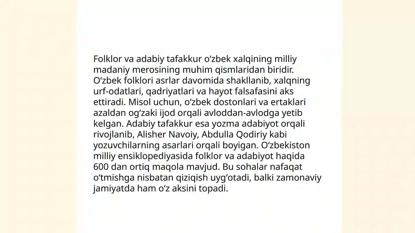Folklor va badiiy adabiyot munosabatlari. Folklorizm tushunchasi 3