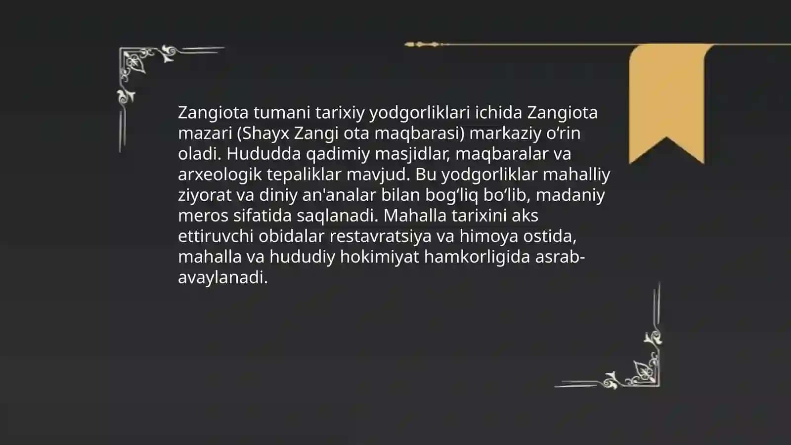 Mening mahallam mening iftixorim (zangiota tumani) 3