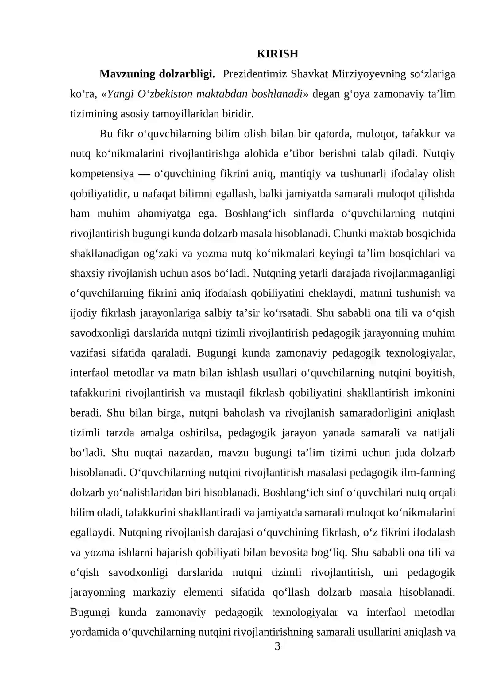 Ona tili o‘qish savodxonligi darslarida o‘quvchilar nutqini o‘stirish 3