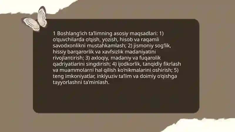 Boshlangʻich taʼlimning masad va vazifalari 3