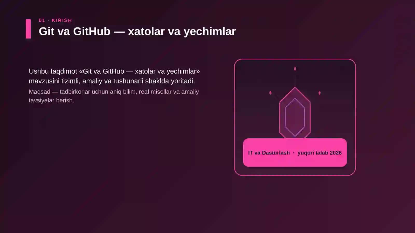 Git va GitHub — xatolar va yechimlar 3