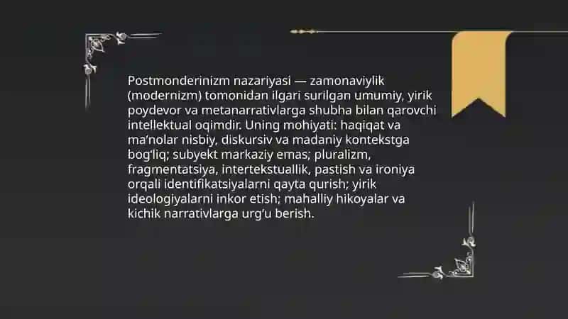 Postmonderinizm 3
