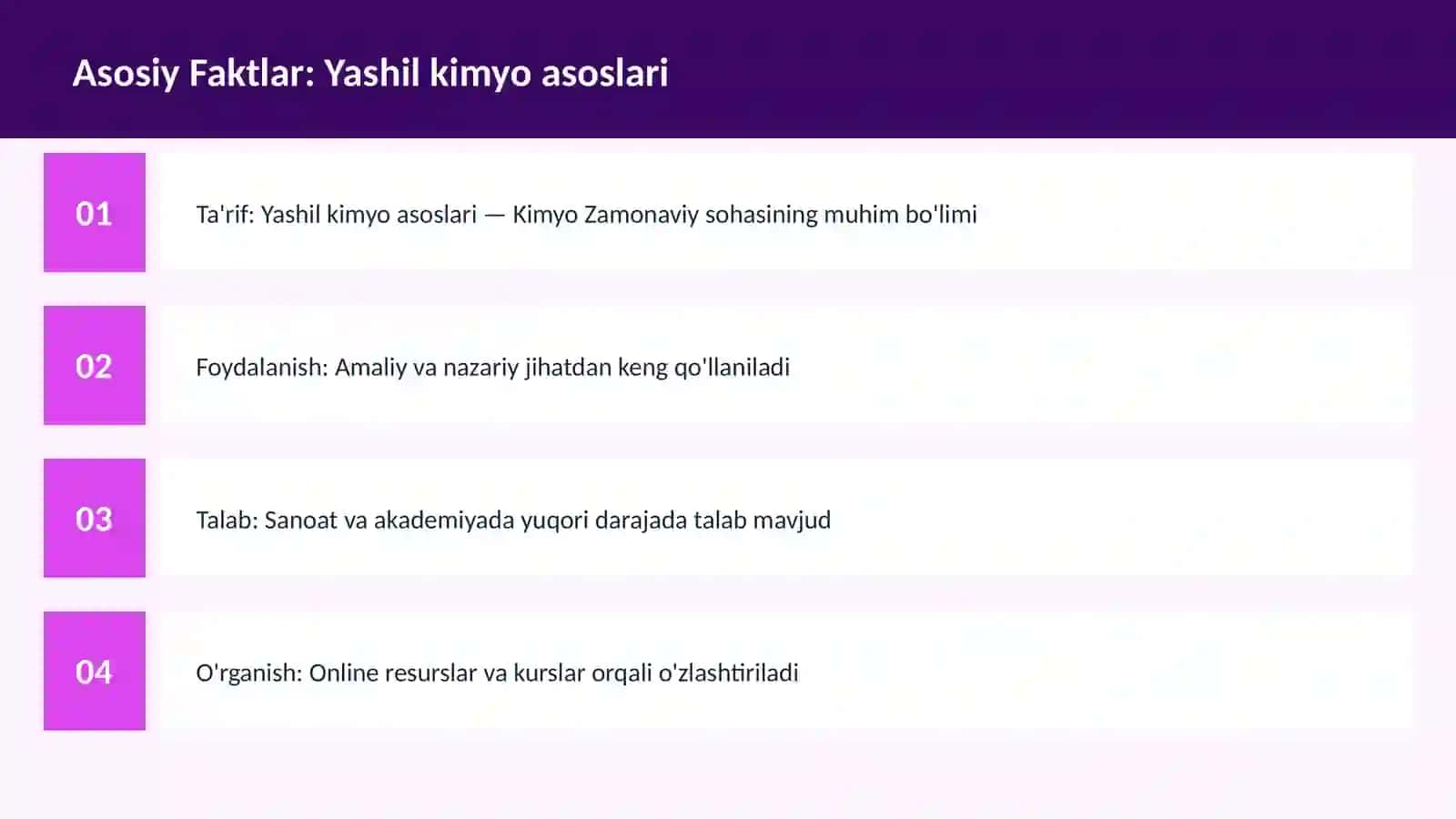 Yashil kimyo asoslari 3