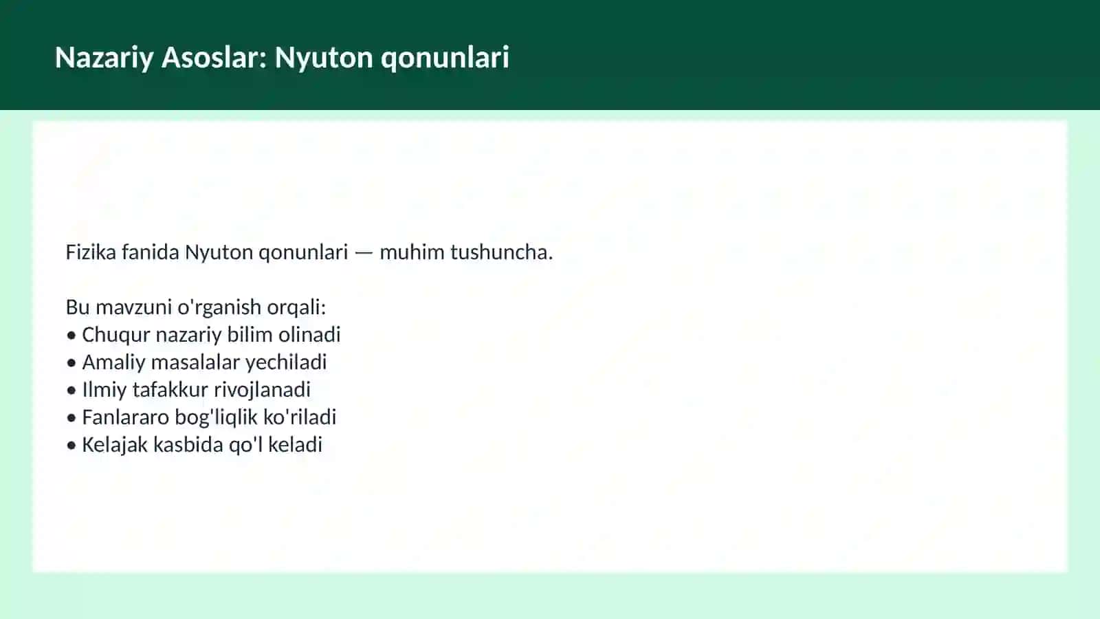 Kinematika Dars Ishlanmasi 3