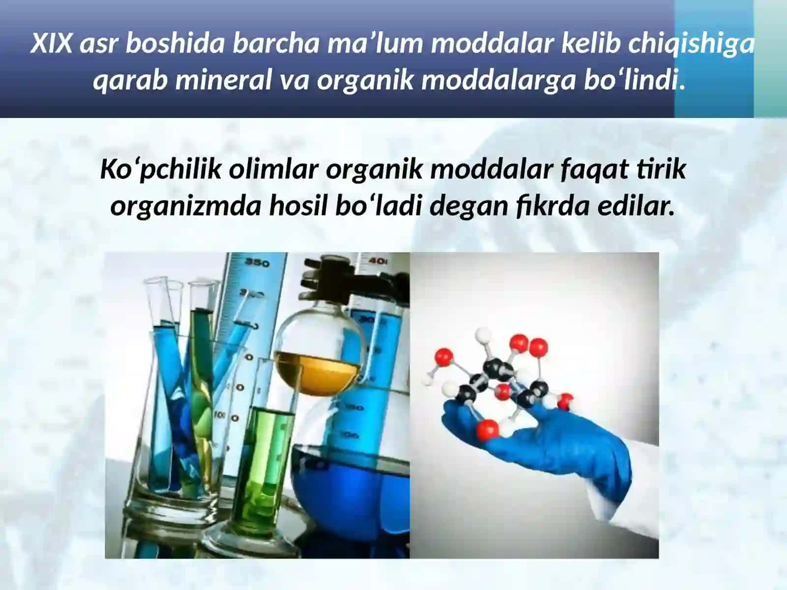 Organikkimyo Tarixi 3