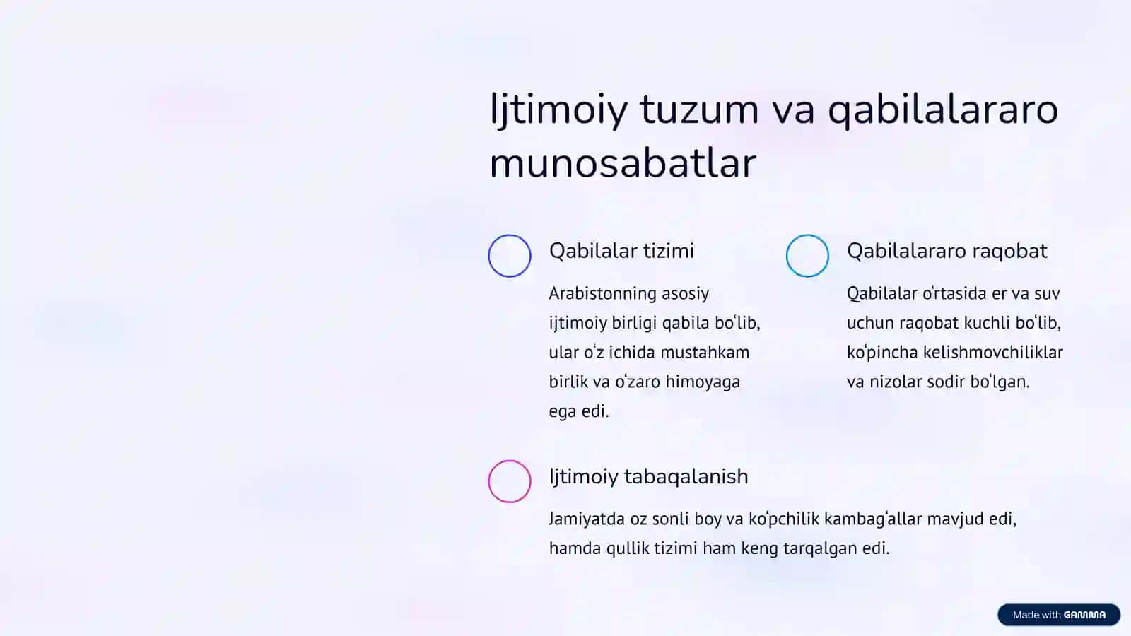 Islom dinining paydo bo‘lishidagi ijtimoiy-siyosiy va madaniy sharoitlar 3