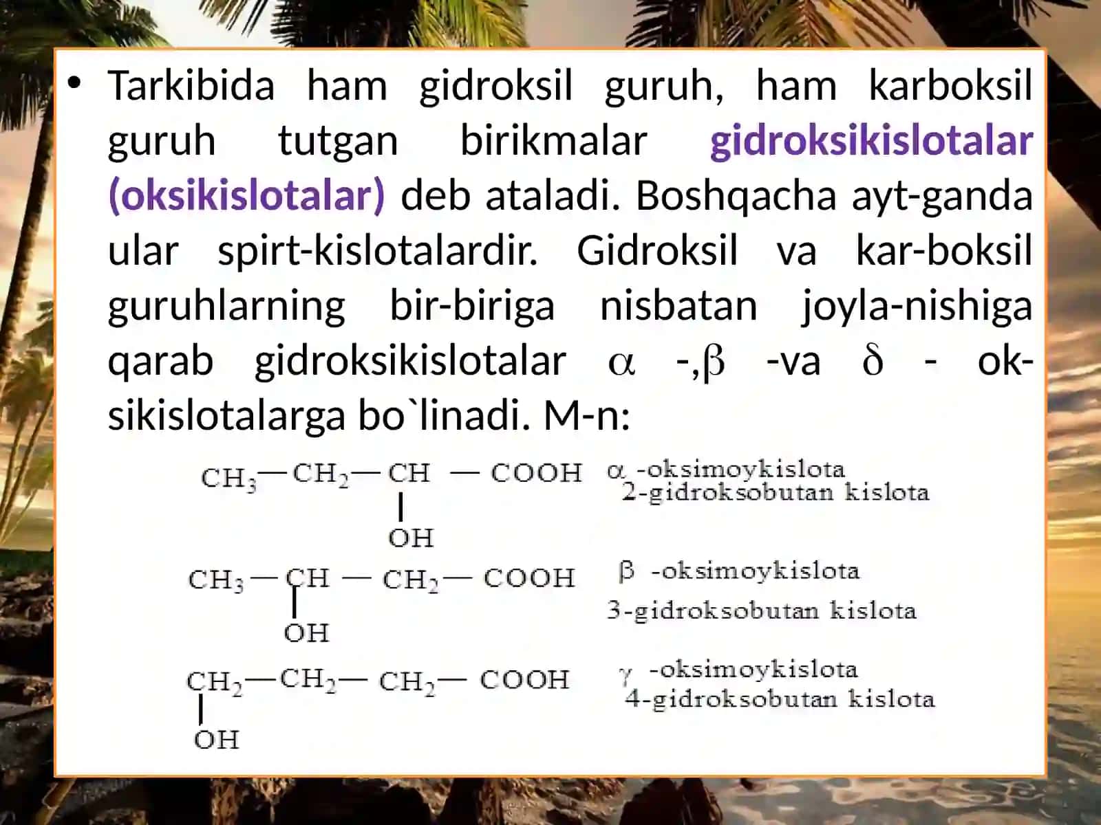 Oksikislotalar 3