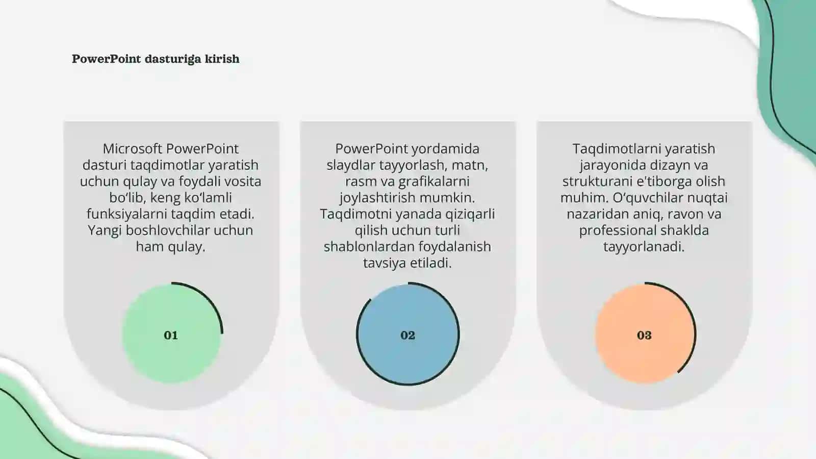 Microsoft PowerPoint dasturi 3