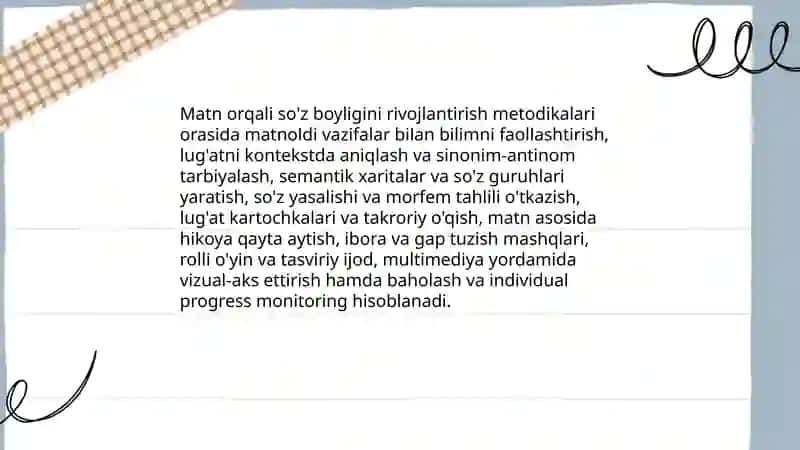 Matn ustida ishlash 3