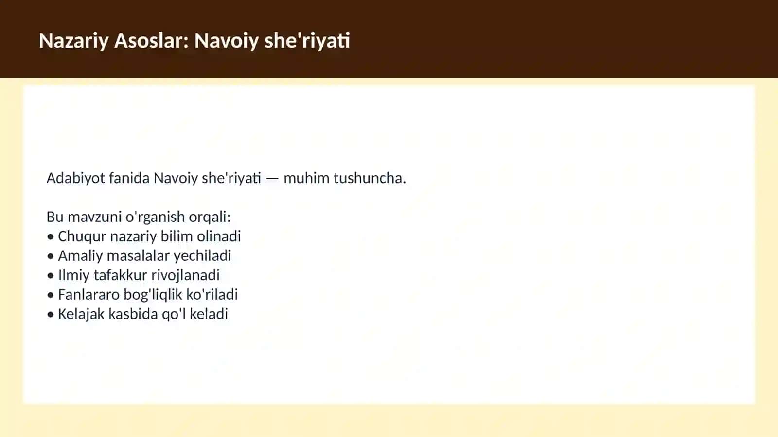 Xamsa dostoni dars ishlanma 3